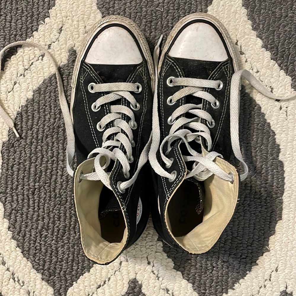 Black High Top Converse Shoes